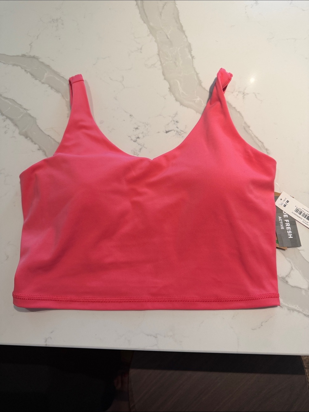 Joe Fresh- Bright Pink Womens Crop Tank Bra